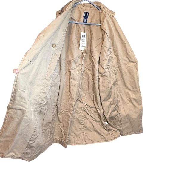 Gap XS Water-Repellent Trench Coat Belted Old Money Classic Agentcore Chic Vibe - Picture 3 of 9